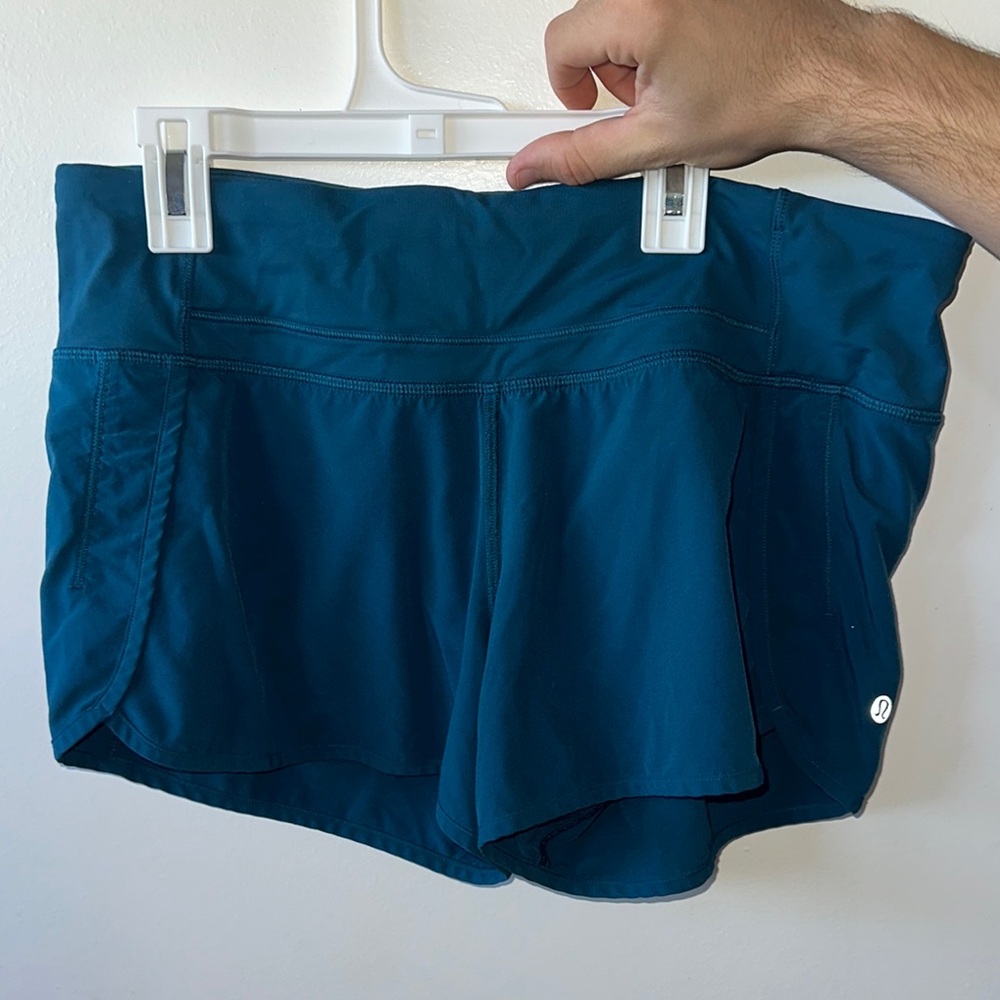 lululemon athletica Deep Teal Athletic Shorts
